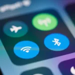 Layar pengaturan jaringan di smartphone Android